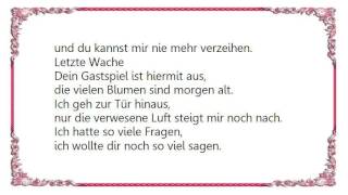 Die Toten Hosen - Letzte Wache Lyrics