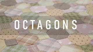 【パッチワーク】八角形（オクタゴン）縫い方＆縫い代の倒し方 - How to hand sew octagons and press seams｜STUDIO QUILT