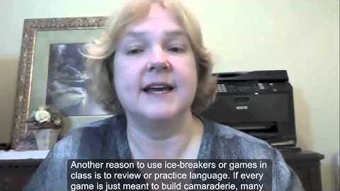 Classroom Management -- Ice-breakers