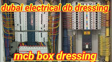DUBAI ELECTRICIAN WORK DB DRESSING MCB BOX DRESSING