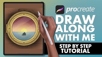 #16 Procreate Step by Step Tutorial - Draw Along With Me - Porthole