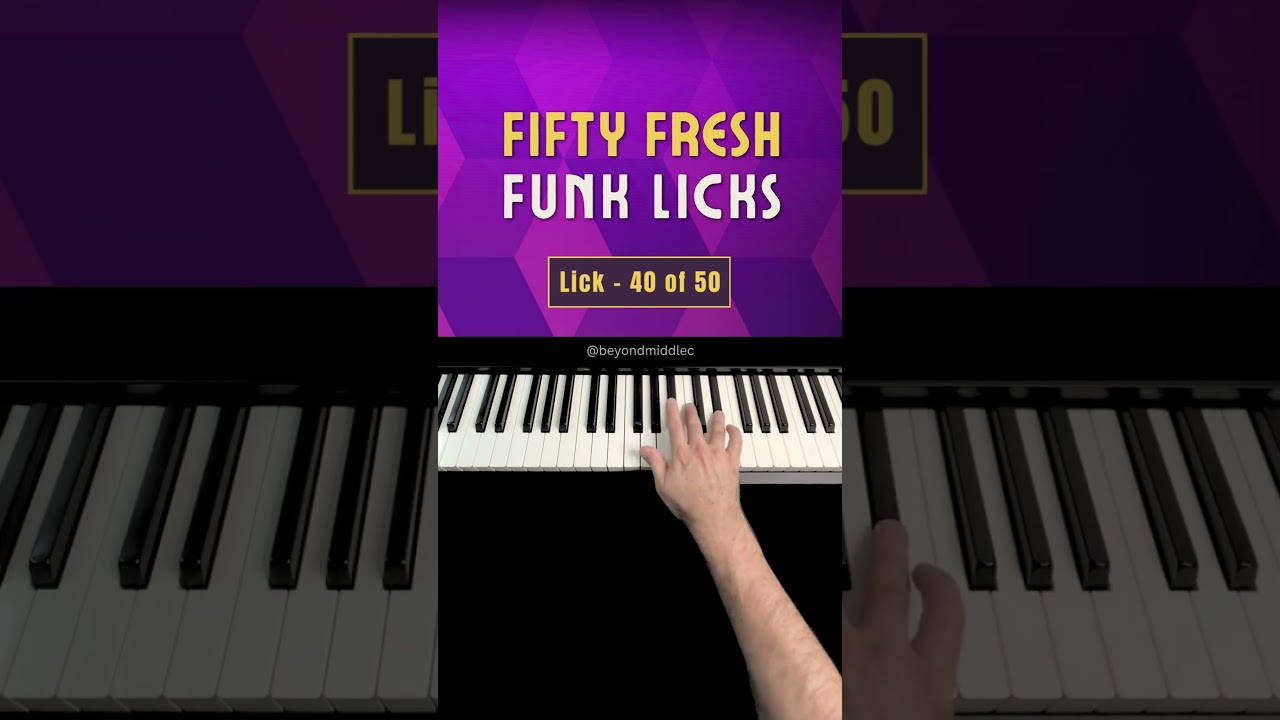 Funk Keyboard Lick 40: Fast C Minor Pentatonic Runs 🎹 #FunkKeyboard #PianoLicks #KeyboardShorts