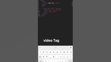 Video Tag in HTML #learning coder#programming language #shorts video#html coding#basics tag of html