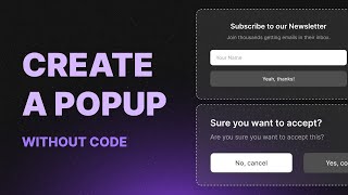 How To Create a Popup Without Code | Divhunt Plugin Tutorial