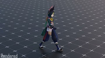 First Walk Cycle demo (Blender)