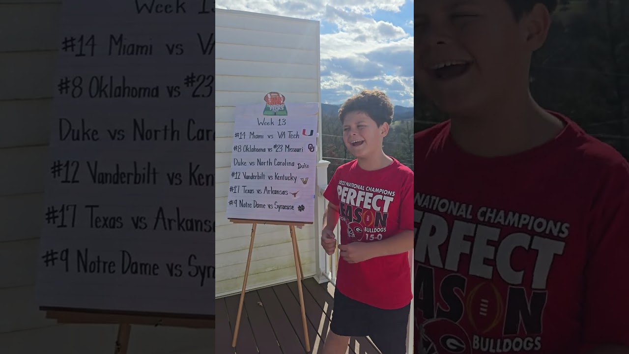 Grayson's College Football Game Day Picks Week 13