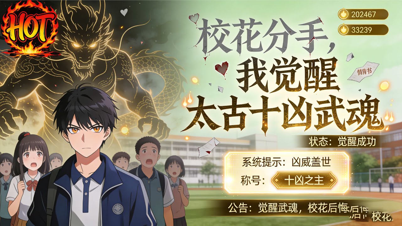 【强推】《校花分手,我觉醒太古十凶武魂》1--65集穿越武道世界的林逸,觉醒武魂失败遭校花分手,意外绑定神级选择系统,觉醒太古十凶之鲲鹏武魂 ...