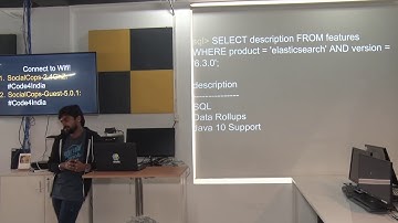 Aravind Putrevu at the August Elastic Meetup