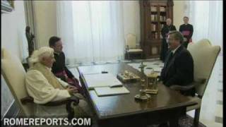 Pope Welcomes President Bronislaw Komorowski Of Poland