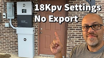 EG4 18KPV Settings for Partial Home Backup with NO EXPORT
