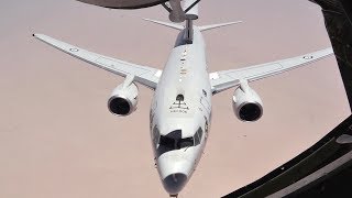 USAF KC-135 Air Refuels RAAF E-7A Wedgetails