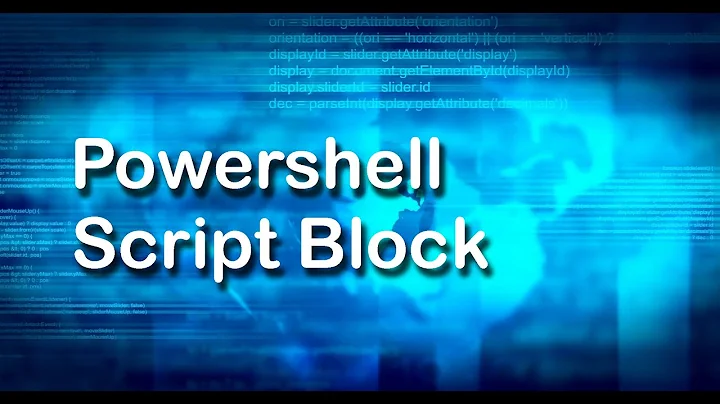 Script Block in PowerShell | PowerShell Tutorial