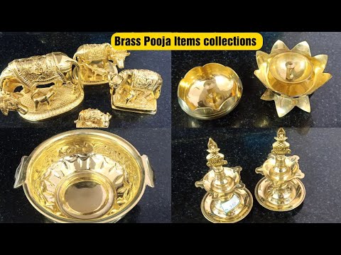 ✨Brass Pooja Items collections/Pooja items collections with price/Brass collections at low