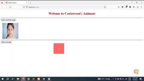 16. How to Animate Pictures and Blocks with  jQuery Animate