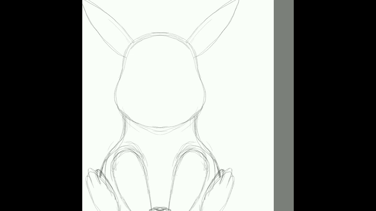 pikachu flat design TIMELAPSE (Autodesk Sketchbook)