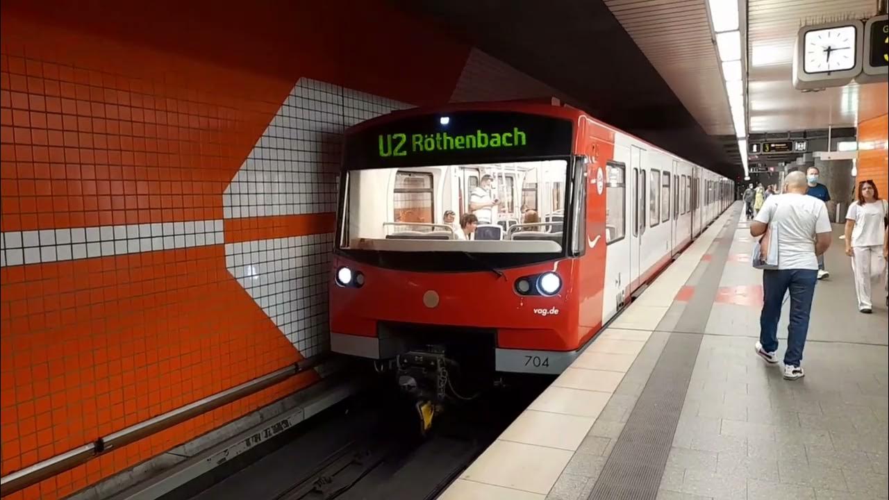 UBahn Nürnberg Bahnhof Hauptbahnhof U1, U2 und U3 YouTube