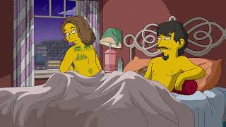 Adam Driver playing 'Adam Sackler' in The Simpsons