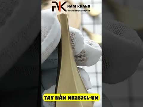 N&uacute;m cửa tủ dạng chiếc l&aacute; NK287CL-VM