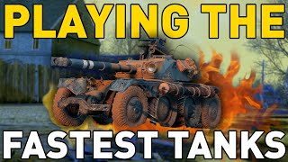 Playing the FASTEST Tanks in World of Tanks!