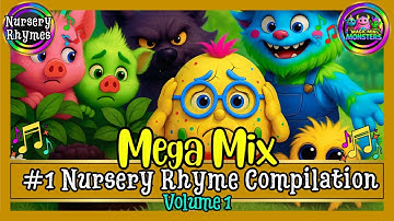 #1 Nursery Rhyme Compilation | All the Favorites | Magic Mini Monsters #magicminimonsters