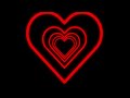 2 hours of Romantic Love Heart Tunnel with black background