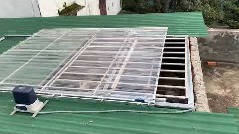 Motor cổng trượt cổng lùa ứng dụng cho cửa sổ giếng trời