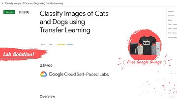 Classify Images of Cats and Dogs using Transfer Learning Lab solution || GSP900 || Free Google swags
