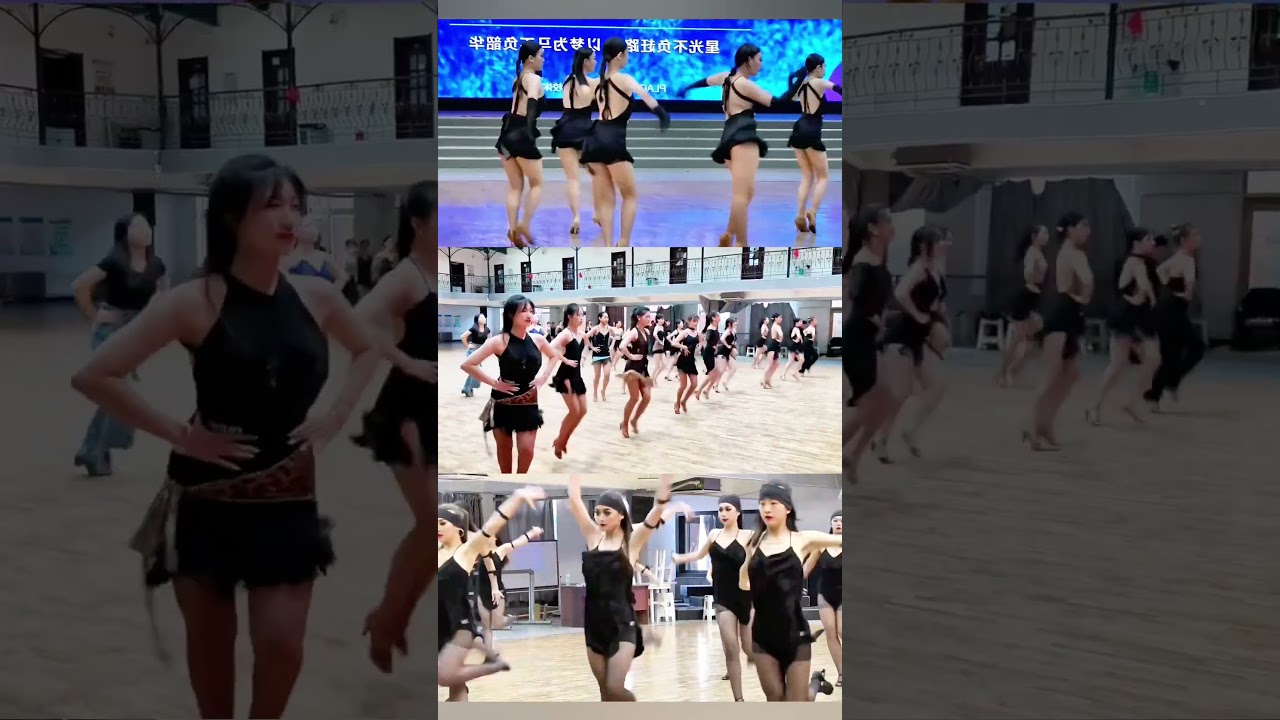 🇨🇳💃 Black Latin Dance Girls  Stunning Group Show, So Beautiful & Awesome! 