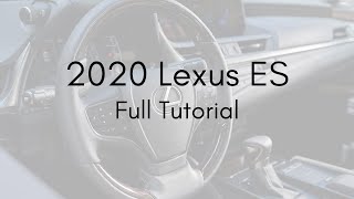 2020 Lexus ES Full Tutorial - Deep Dive screenshot 5