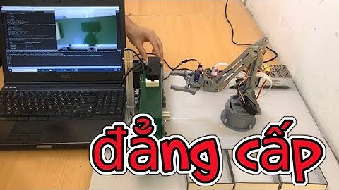 Cánh tay robot 4 Bậc ứng dụng Thị Giác Máy Tính phân loại sản phẩm