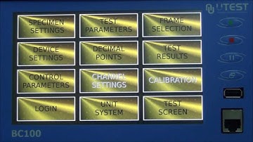 UTEST UTC-4231  2000 kN & UTC-4331 3000 kN Automatic Compression Testing Machine  www.utest.com.tr