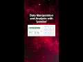 Data Manipulation and Analysis with 'pandas' #ai #artificialintelligence #machinelearning #aiagent
