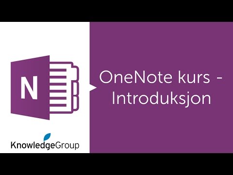 OneNote kurs - Introduksjon - Norsk 2016 / 2013 / 2010