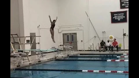 Rachael Silva (Age 14) First Ever Diving Meet Durf...