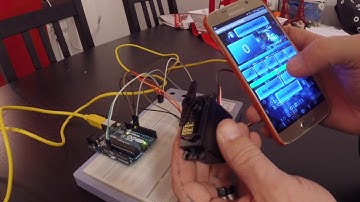 Arduino servo magloop tuning with bluetooth
