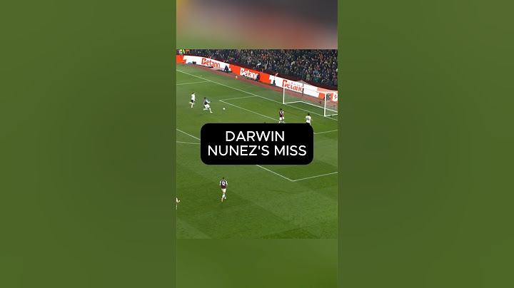 Darwin Nunez miss vs. Aston Villa - How large before he scores #shorts