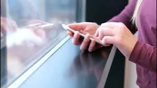 Video Background Stock Footage Free  (close up of business woman using mobile phone inside office )