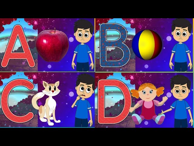 ABCD Alphabets| Basic English learning | Kids Learning | ABC Songs #alphabet #abc class=