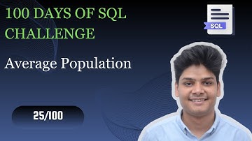 Average Population | 25/100 Days Of SQL Challenge | HackerRank Solution