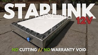 ALL-IN-ONE Starlink 12v DC With A DIY Removable Flat Mount Solution | DIY Vanlife