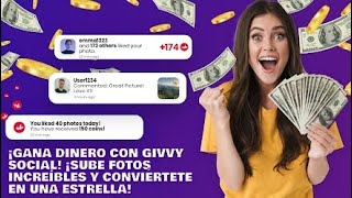 Gana dinero con Givvy Social - Red social paga en dólares screenshot 2