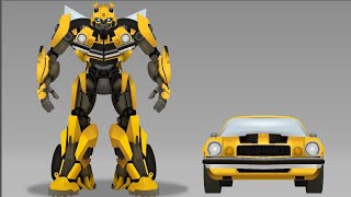 ROTB BUMBLEBEE TRANSFORM TEST - TRANSFORMERS ROTB ANIMATION
