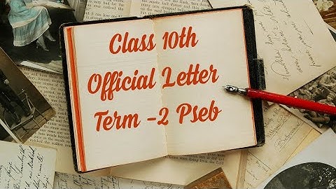 Class 10th #Pseb #Formal Letter #Official letter  Writing With Examples #Term2  With MK Brain Tree