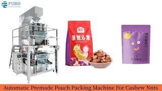 Automatic premade pouch packing machine for cashew nuts