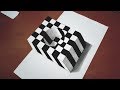 حفرة الشطرنج -3D - الوهم البصري /Drawing 3D