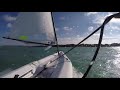 Rs aero sailing in 30 knots of wind