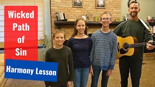 Kids Teach Bluegrass Gospel 4-Part Harmony - Wicked Path of Sin