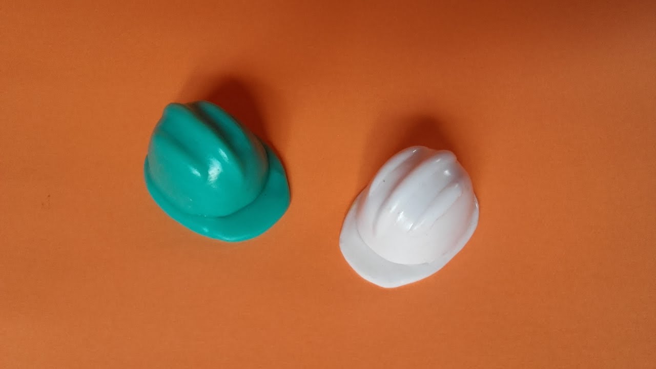 Como Fazer Capacete de Obras de Biscuit