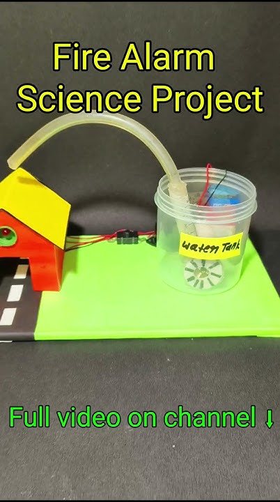 Fire detector alarm science project #youtubeshorts #shortvideo # ...
