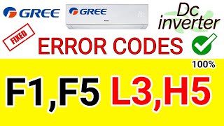 Gree DC Inverter AC Error Codes: All Error Codes, Troubleshooting, and Solutions
